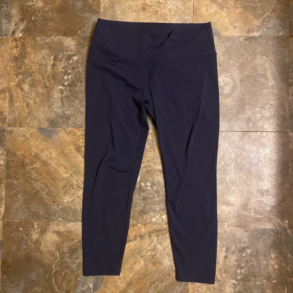 ZYIA Navy Blue Warmth Luxe Lined Leggings 6-8